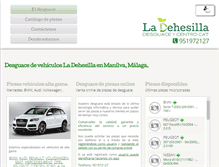 Tablet Screenshot of desguaceladehesilla.com